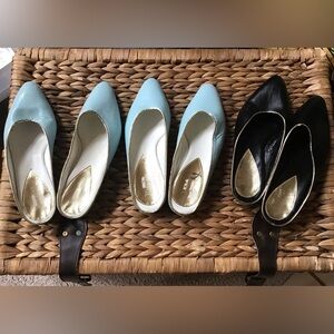 3 Pairs of Italian Handmade Leather Mules
